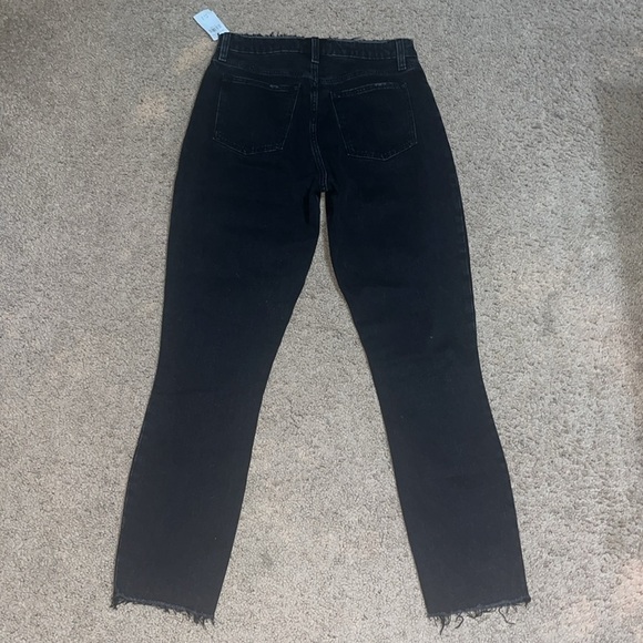 Abercrombie & Fitch Curve Love Skinny High Rise Jeans Black Destroy Denim 27 4L - Picture 5 of 9